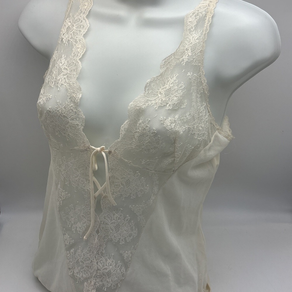 Vintage formfit one piece lace bodysuit teddy romantic sheer sexy Sz36 14-16
